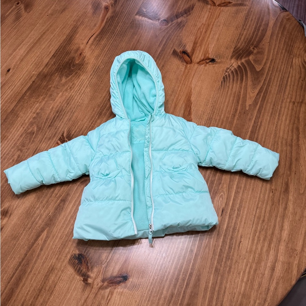 Wonder Nation Puffer Cost Fleece Lined Size 3T